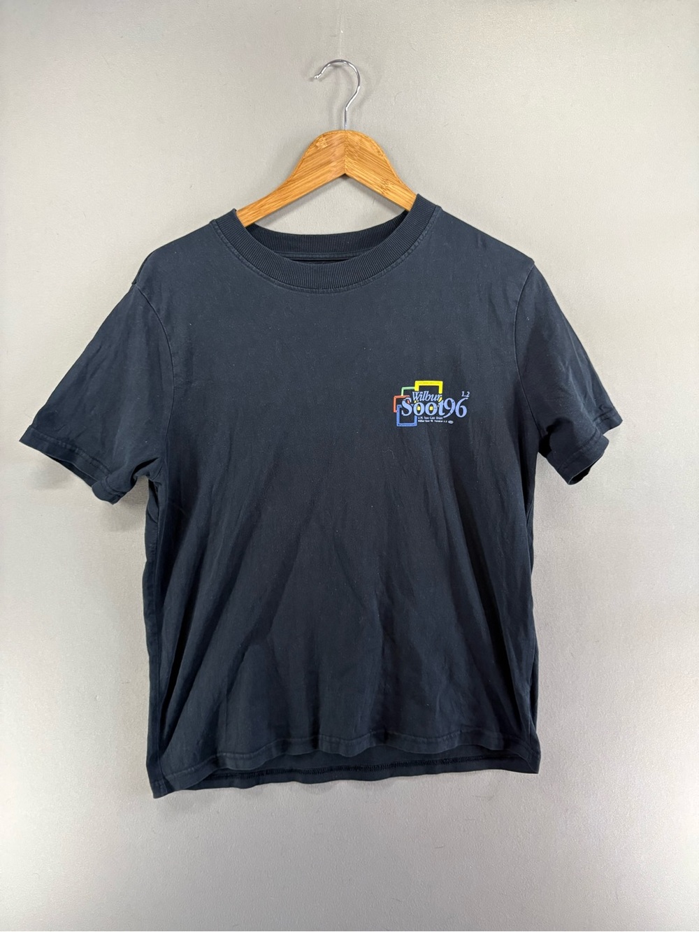 Vintage 90s Wilbur Soot Brand 1.2 Operating System T-shirt Size Small Black